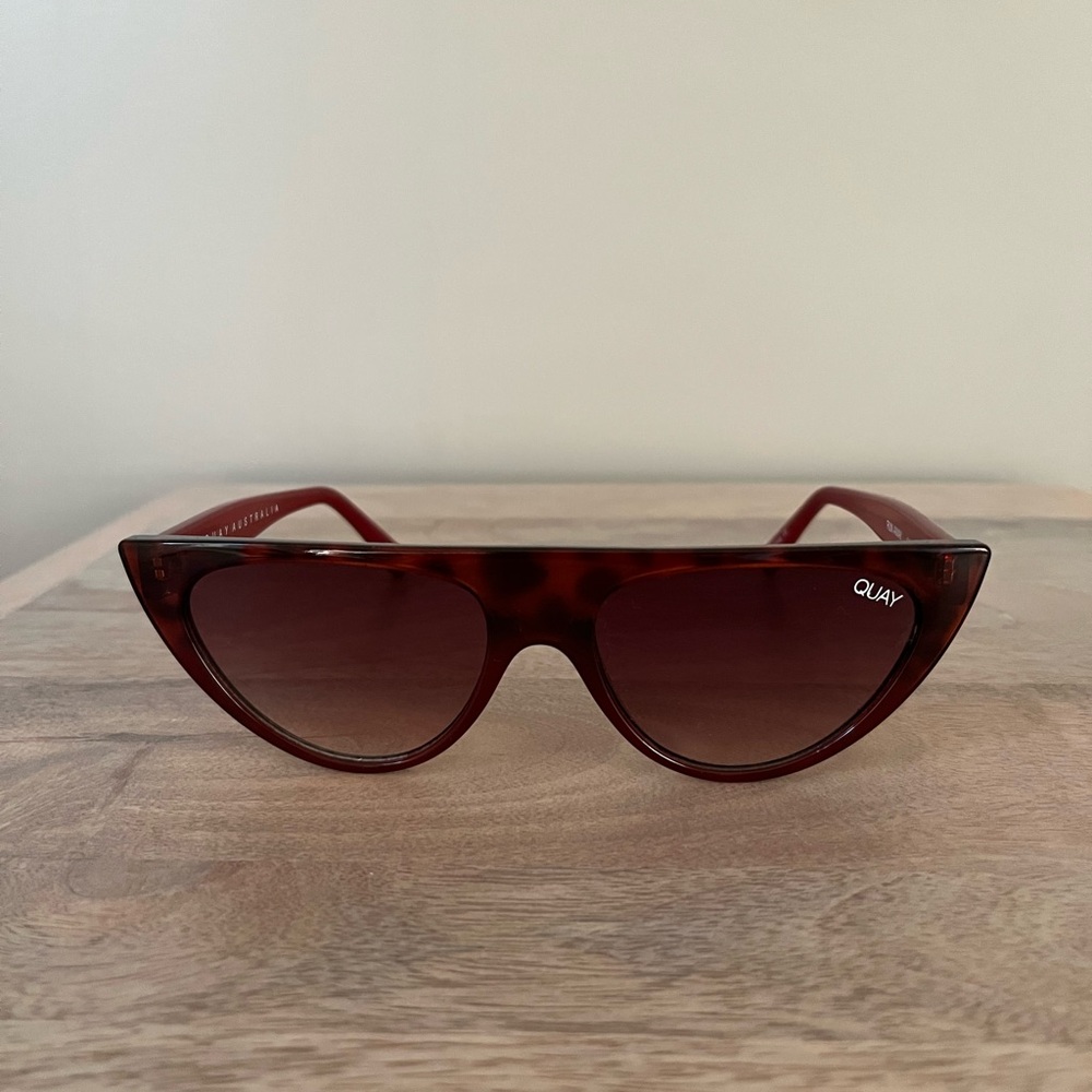 Quay Australia Runaway Red Tortoise Sunglasses